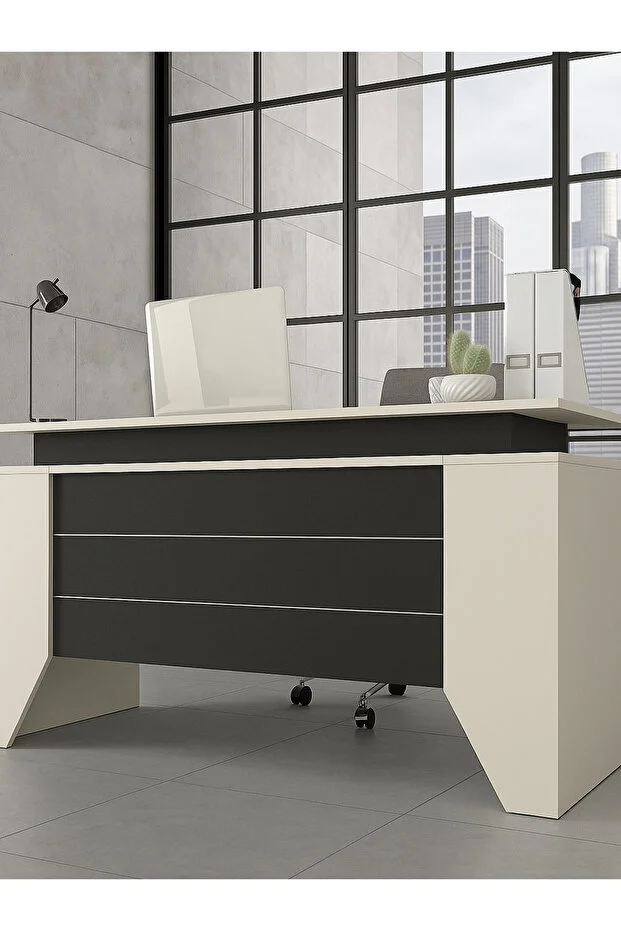 Remida Ofis Masası Çalışma Masası Kumtaşı - Antrasit